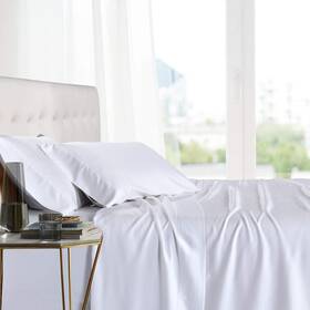 1-fitted-style Royal Hotel Bedding 825624523397 100% Natural Top-split-king White