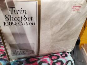 Royal Pateen 011342854909 Luxurious 260 Sateen Twin Sheet Set 100% Cotton