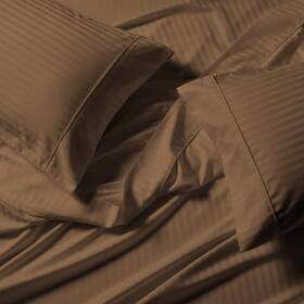 Royal Tradition 825624863653 Damask Stripes 650threadcount Cottonblend 5pc Splitking Sheets Set For Adjustabl