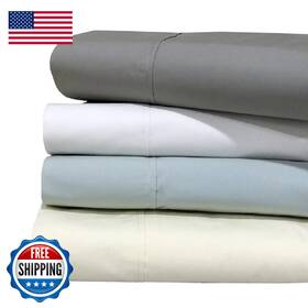 B0bnj3zxmn Royal Tradition Oversized Cotton Percale Flat Sheet Only For California King