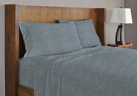 Royale Linens 011342220193 Soft Tees Luxury Cotton Modal Jersey Knit Sheet Set Chambray Queen Royale Linens 011342220193 Soft Tees Luxury Cotton Modal Jersey Knit Sheet Set Chambray Queen
