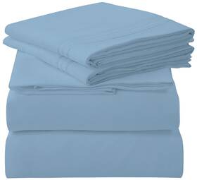 Royale Linens 011342277883 4 Piece Cal King Sheets Set - Soft Brushed 1800 Microfiber 1 Fitted Flat Royale Linens 011342277883 4 Piece Cal King Sheets Set - Soft Brushed 1800 Microfiber 1 Fitted Flat