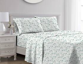 Rt Designers Collection 196210039722 Marley Organic Cotton Printed Sheets Twin
