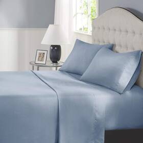 Shml32308t Rt Designers Collection Modern Living 100% Pima Cotton Sheet Set Twin Blue