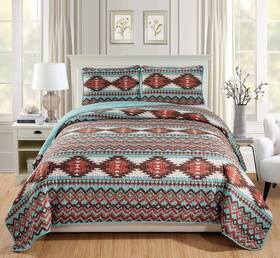 Rugs 4 Less 635309792228 Rustic Southwestern Queen/full Quilt Set Native American Tribal Bedspread Utah Rugs 4 Less 635309792228 Rustic Southwestern Queen/full Quilt Set Native American Tribal Bedspread Utah