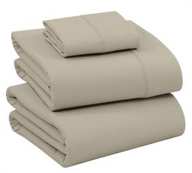 Ruvanti 810141354289 100% Cotton Sheets - Crispy Cooling Percale For Twin Size Bed Breathab
