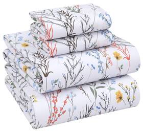 Ruvanti 810141356672 100% Cotton Sheets - Crispy Cooling Percale For King Size Bed Breatha