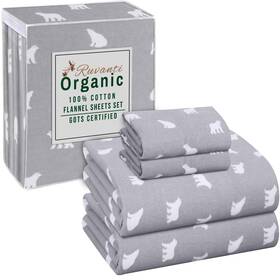 Ruvanti 810159791793 Flannel Sheets King Size - Gots Certified 100% Organic Cotton 4 Piece Ruvanti 810159791793 Flannel Sheets King Size - Gots Certified 100% Organic Cotton 4 Piece