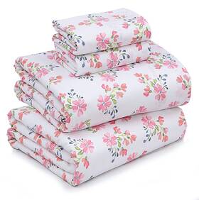 Ruvanti 850024947146 100% Cotton Sheets - Crispy Cooling Percale For Queen Size Bed Breath
