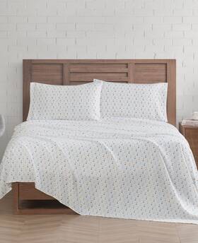 Sanders 091116764245 Microfiber 3-pc. Printed Sheet Set Twin - Bow Tie