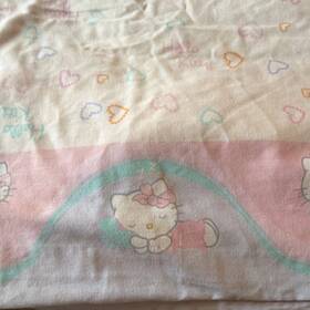 Pk-5545pc-w-t Sanrio 2004 Vintage Hello Kitty Twin Flat Sheet White Pink Hearts Poly/cotten Pk-5545pc-w-t Sanrio 2004 Vintage Hello Kitty Twin Flat Sheet White Pink Hearts Poly/cotten