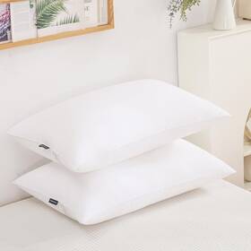 Sarah&evelyn 708296928298 Gold Goose Down Alternative Bed Pillow-soft Pillow King White