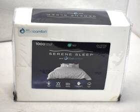 Serene Sleep 191790067691 With Cool Comfort 1000 Thread Count Queen Sheet Set White 4 Piece