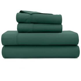 Serene Sleep 191790074248 Hunter Green 1000-thread Count 4-pc. Sheet Set Us Queen