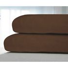 Set 100 Cotton Khflsoedckch Living Flannel Chocolate Solid Sheet Tribeca 170-gram