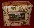 17802 Set Debbie Mumm Festive Christmas Queen Sheet Size