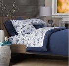 Set Winter Lightweight Cotton Pinzon Sheet Village - Twin Cadet Blue Flannel