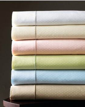 1420kgss Sferra Marcus Dot Ivory King Sheet Set 4 Pc 100% Pima Cotton Sateen 400tc New