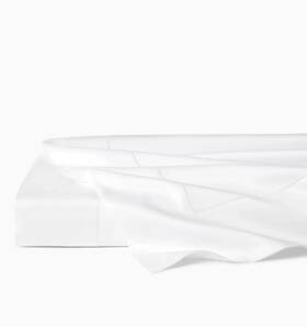 3500kgflwht Sferra Luxury Lucio White King Flat Sheet 100% Cotton Sateen 590tc Italy New