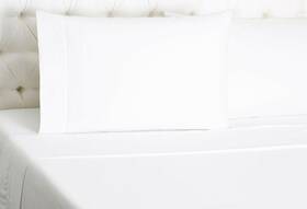 9630 Sferra 426884993239 Matteo White Twin Sheet Set 3pc Solid 100% Cotton Sateen 300tc Italy New
