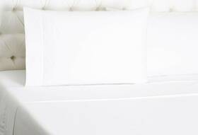 8984 Sferra 426884994748 Leonardo White King Sheet Set 4 Pc Solid 100% Cotton Percale Italy New