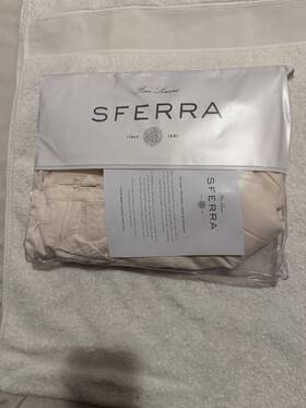 Sferra 780870087829 Marialva Cotton Silk Flat Sheet Full/queen - Ivory Sferra 780870087829 Marialva Cotton Silk Flat Sheet Full/queen - Ivory