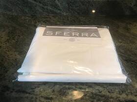 Sferra 780870170996 King Cotton Percale 4pc Sheet Set Analisa Ivory Nip Sferra 780870170996 King Cotton Percale 4pc Sheet Set Analisa Ivory Nip
