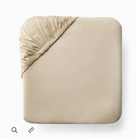 Sferra 780870549778 Fiona Long Staple Cotton King Fitted Sheet Color Sand 268