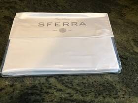 Sferra 780870770691 Grande Hotel Queen Fitted Sheet Cotton Percale White Nip Sferra 780870770691 Grande Hotel Queen Fitted Sheet Cotton Percale White Nip