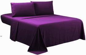Bs-purple-3 Sfoothome Purple Queen Sheets Set - Hotel Luxury Purple-4 Pieces Bs-purple-3 Sfoothome Purple Queen Sheets Set - Hotel Luxury Purple-4 Pieces