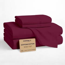 Sgi-1000tc-ss-c36 Sgi Bedding 100% Egyptian Cotton Sheets Queen Size Cooling Soft