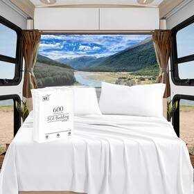 Sgi Bedding 800tc Dc S 03 600 Thread Count 4 Piece 100% Egyptian Cotton Rv King Size Sheets