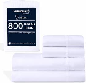 Sgi-800tc-supima-ss-01 Sgi Bedding 800 Thread Count Supima Cotton Queen Sheet Set Ultra Soft Breathable And