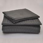 Sh.mhes-2018 Flat Sheet Twin Size Dark Grey Stripe Thread Count Cotton