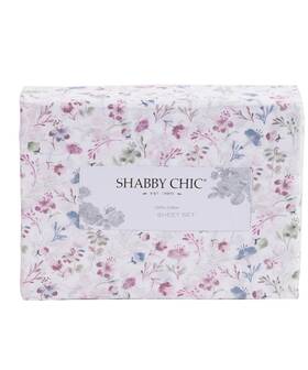 Shabby Chic 20023021 King Sheet Set Floral Multicolor 100% Cotton Oeko-tex
