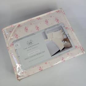 Shabby Chic 783048239495 R Ashwell Farmhouse Cal King Sheets Set Pastel Pink Roses Cotton 4pc Shabby Chic 783048239495 R Ashwell Farmhouse Cal King Sheets Set Pastel Pink Roses Cotton 4pc