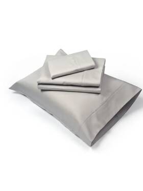 71332103200aqt Sharper Image Gray Solid 1000 Thread Count Queen Sheet Set