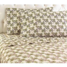 Shavel 718498143023 Micro Flannel Printed Sheet Set - Cal King 108x110/84x72x18 Inch Pinecones Shavel 718498143023 Micro Flannel Printed Sheet Set - Cal King 108x110/84x72x18 Inch Pinecones