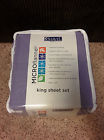 Shavel Set Lavender Purple Micro King Pink Flannel - Sheet Microflannel