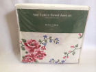 Sheet 3 Floral Blue Piece Pink Print Twin Flannel Set Sonoma