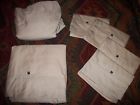 Khaki-500-tc-cotton Sheet 6pc Solid Queen Beige -tan Set Blend Nautica