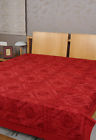 Bst00556 Sheet Sheets Flat Embroidered Floral King Bed Red Rajrang Cotton