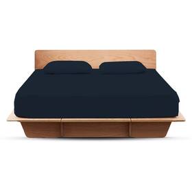 Ssfsus800-1-20 Sheets Stargazer 800 Thread Count Egyptian Cotton King Size Deep Pocket Fitted Sheet - Navy Blue
