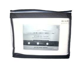 Sheex 810046783726 Studio Tech Fitted Sheet Duvet Shams And Pillowcases White King/cal King Sheex 810046783726 Studio Tech Fitted Sheet Duvet Shams And Pillowcases White King/cal King