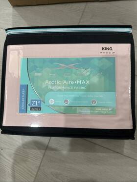 Sheex 813417014467 Arctic Aire Max King Sheet Set In Pink Brand New Package Rare Htf Sheex 813417014467 Arctic Aire Max King Sheet Set In Pink Brand New Package Rare Htf