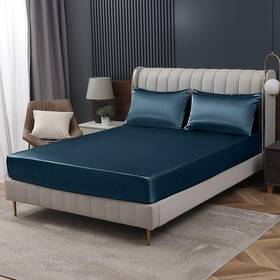 Bls220816-108 Shenzhenshibulaosongmaoyiyouxiangongsi Homiest Deep Sea Blue Satin Fitted Sheet Twin Xl Size Bed Poc Bls220816-108 Shenzhenshibulaosongmaoyiyouxiangongsi Homiest Deep Sea Blue Satin Fitted Sheet Twin Xl Size Bed Poc