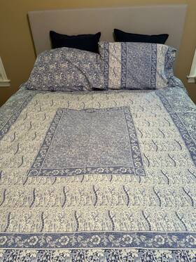 Sheridan 081018003306 Australia Queen Reversible Duvet With 5 Pillow Cases Merton Blue White Sheridan 081018003306 Australia Queen Reversible Duvet With 5 Pillow Cases Merton Blue White
