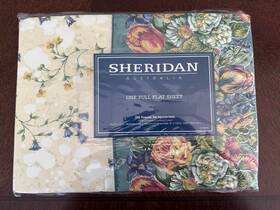 Sheridan 081018686042 Vintage Australia Floral Full Flat Sheet 90s Brand New 54 Inch X 75 Sheridan 081018686042 Vintage Australia Floral Full Flat Sheet 90s Brand New 54 Inch X 75