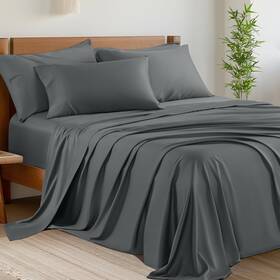 1dbm-6pc-qn-dg Shilucheng 6 Piece Queen Sheet Sets Cooling Sheets Blend Rayon Derived From Ba