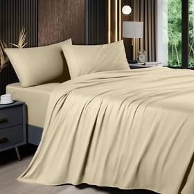 1dbm4pc-qn-be Shilucheng 4 Piece Queen Sheet Sets Cooling Set 03 - Beige